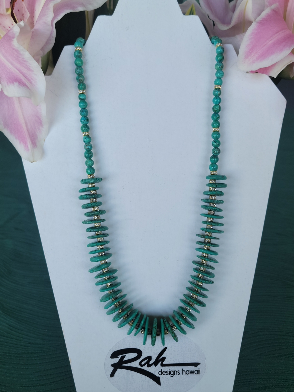 Turquoise Beaded Statement Necklace